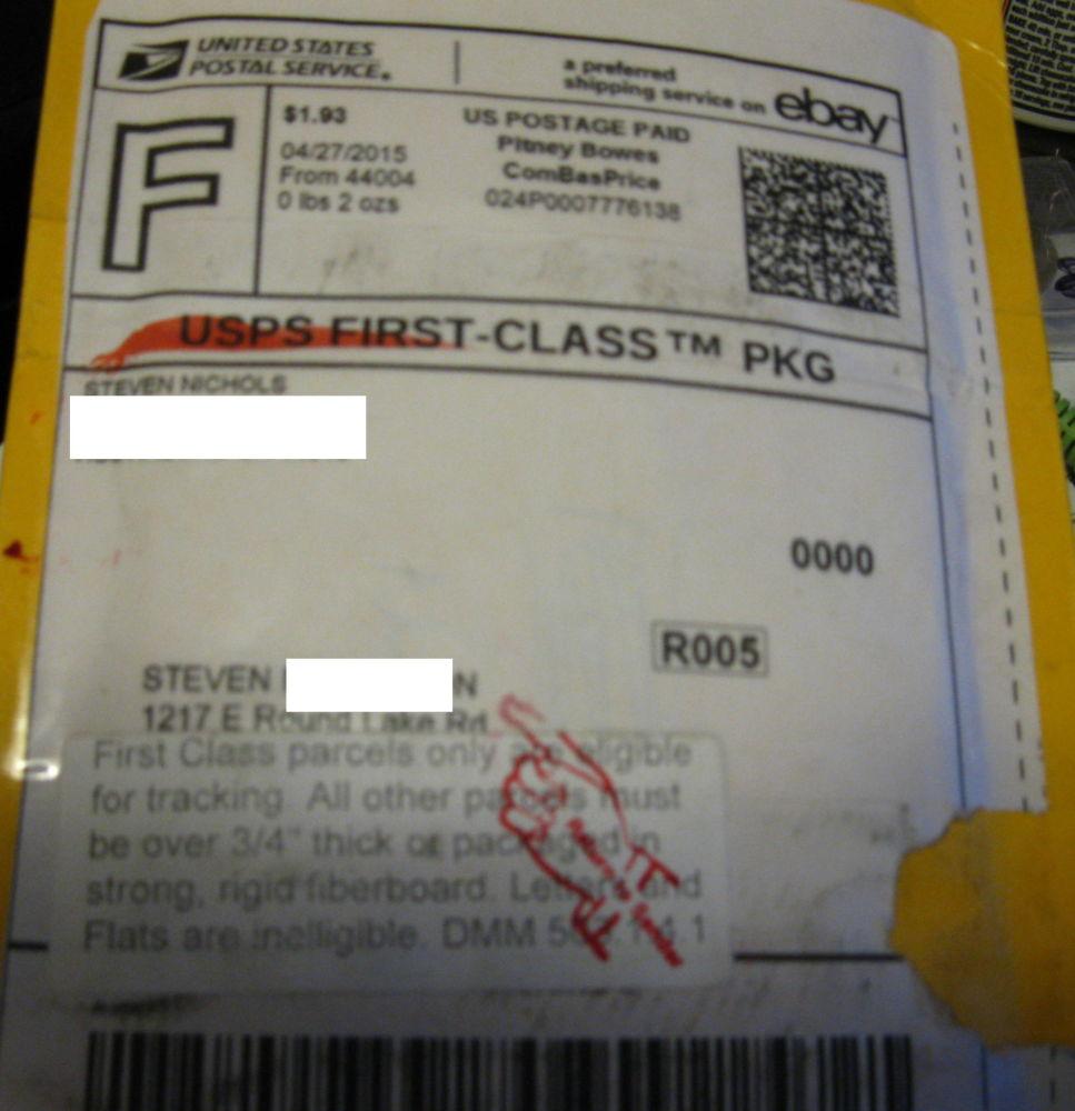 USPS First Class Package Tracking Number