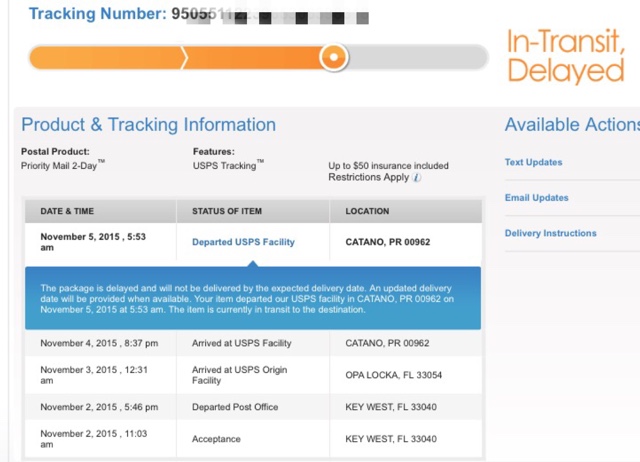 Status USPS Tracking Hasn't Updated In 5 Days